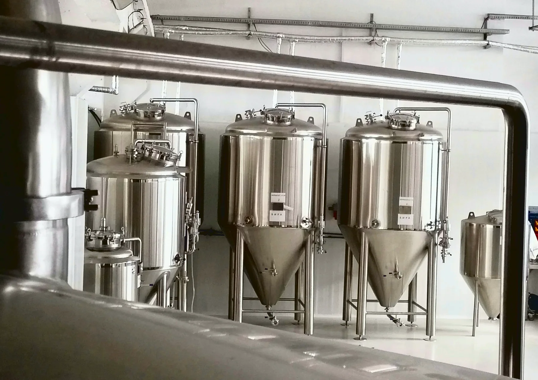 Tanques de fermentación de acero inoxidable